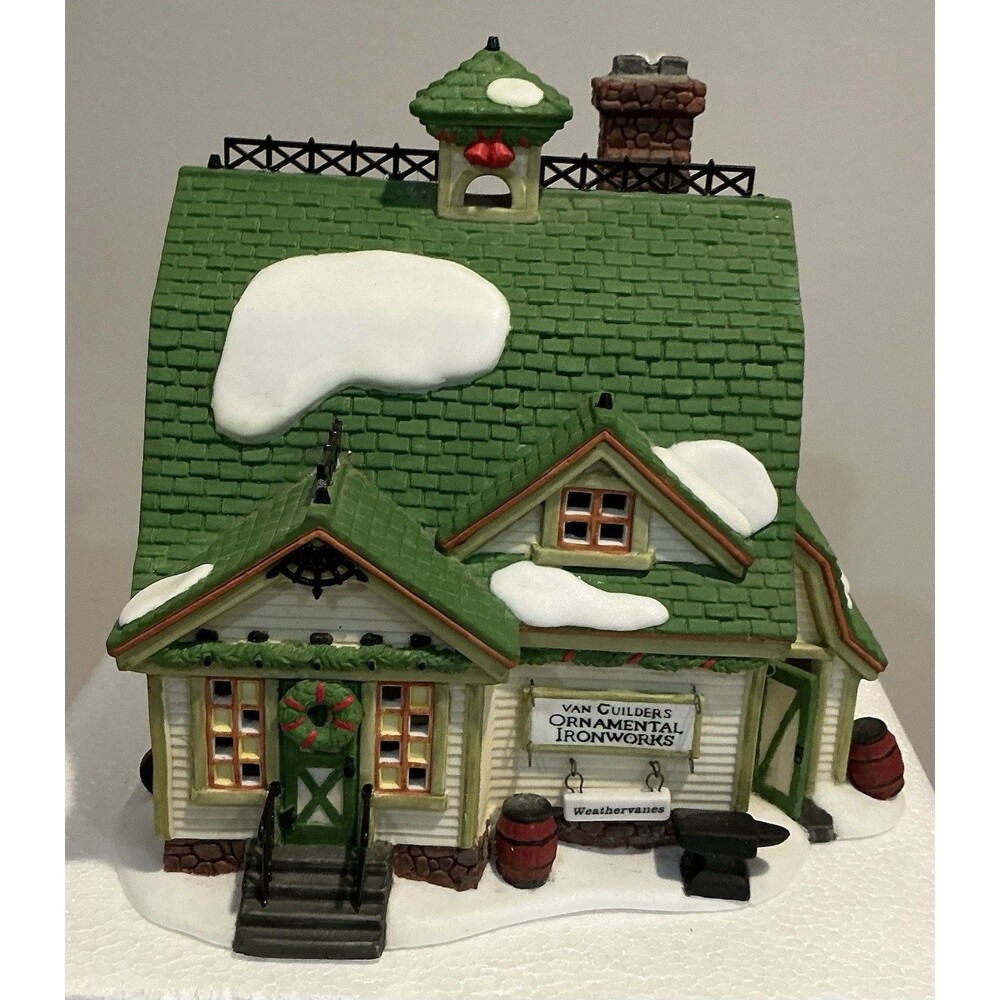 Department 56 New England Village "Van Guilder's Ornamental Ironworks"- Retired
